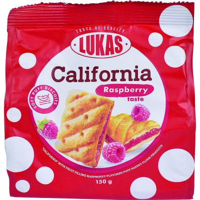Cepumi Lukas Kalifornija ar aveņu pildījumu 150g  (28.10.25)UKRAINA