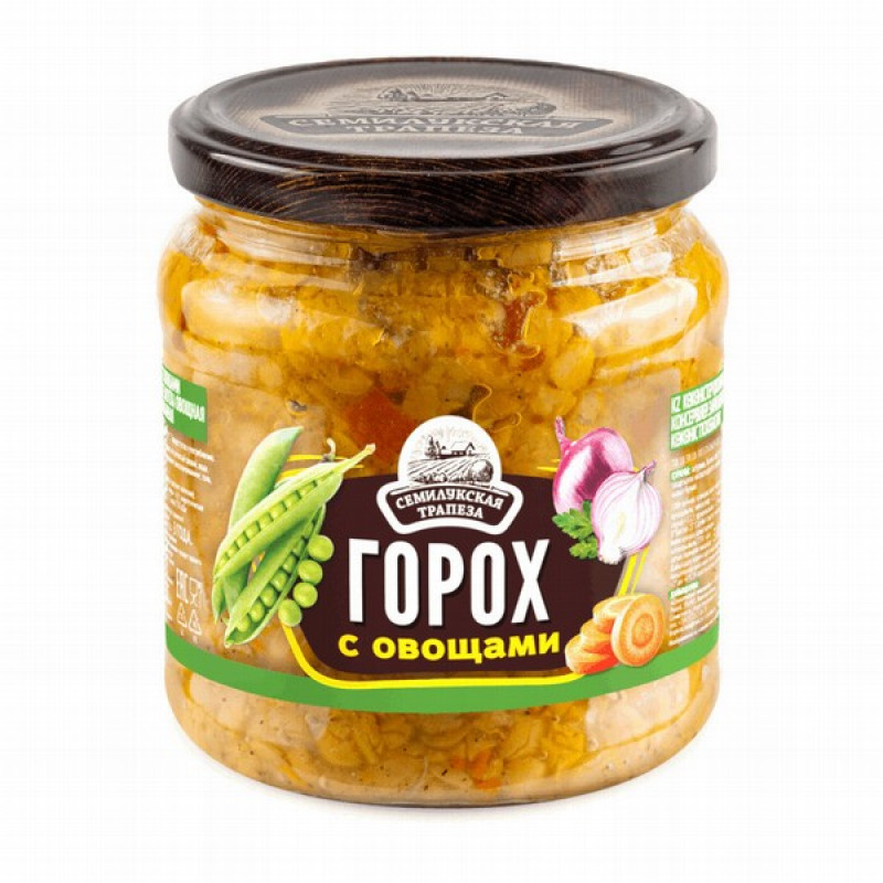 Dārzeņu uzkoda Goroh 470g Semilukskaja Trapeza 1/8 (19.12.2026)RU