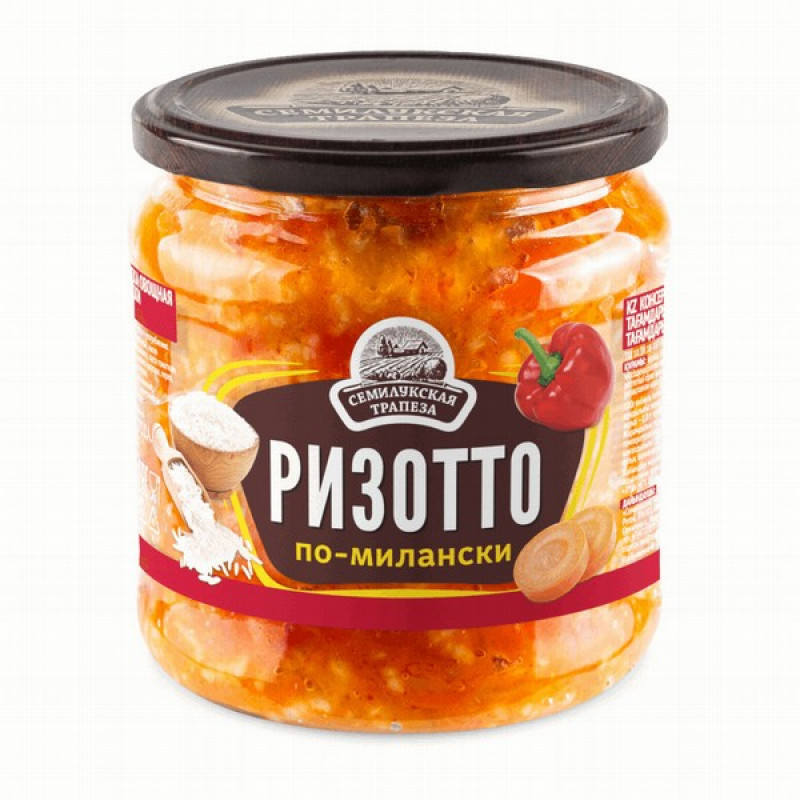 Dārzeņu uzkoda Risoto 460g Semilukskaja Trapeza(12.02.27) Krievija