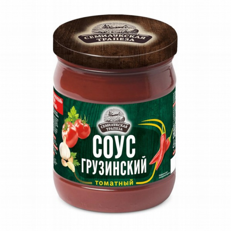 Tomātu mērce Gruzīņu gaumē 500g Semilukskaja Trapeza (09.03.26) Krievija