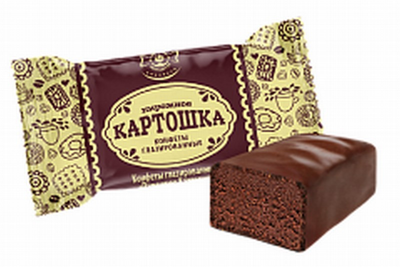 Šokolādes konfektes Pirožnoje Kartoška 1kg Ņevksij (14.06.26) Krievija