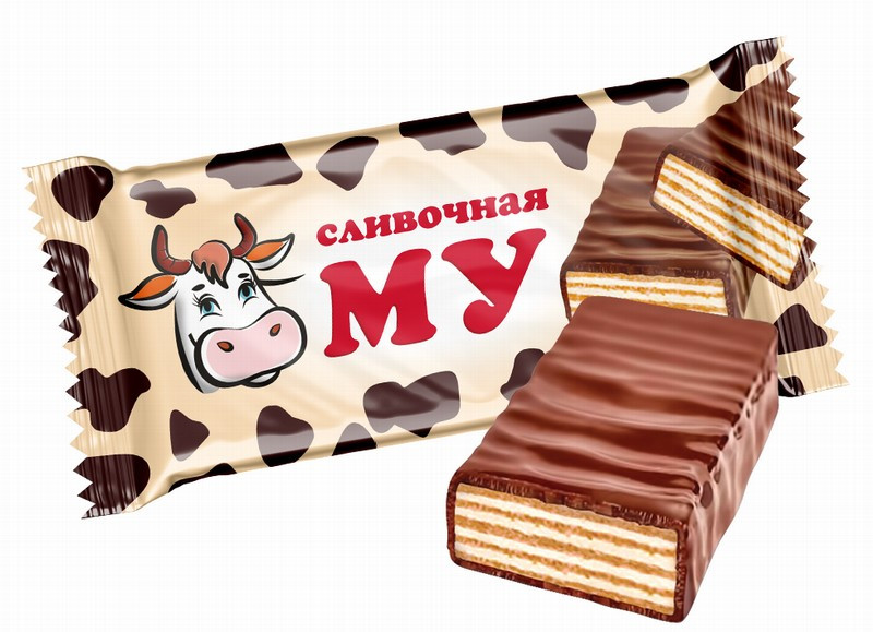 Šokolādes konfektes Sļivočnaja Mu (vafeļu) 500g (17.01.2026) Krievija