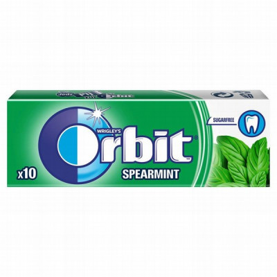 Košļājamā gumija Orbit Spearmint 30*14g (31.05.27)Polija