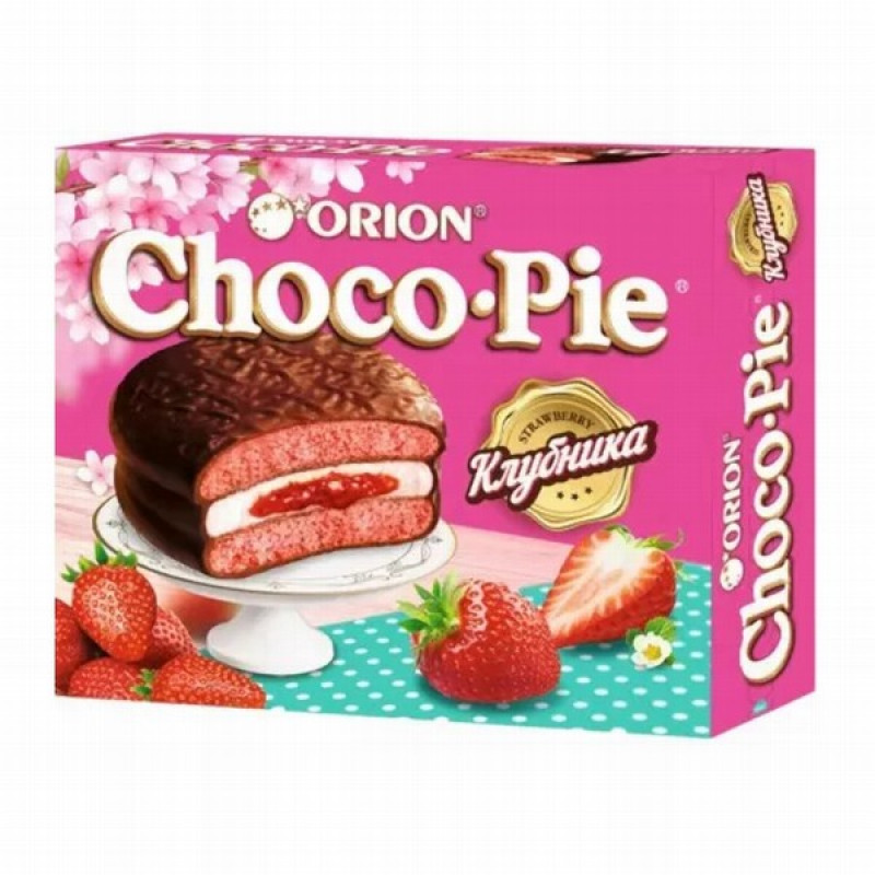 Cepumi Orion Choco Pie Strawberry 360 KDV (22.10.26) RU