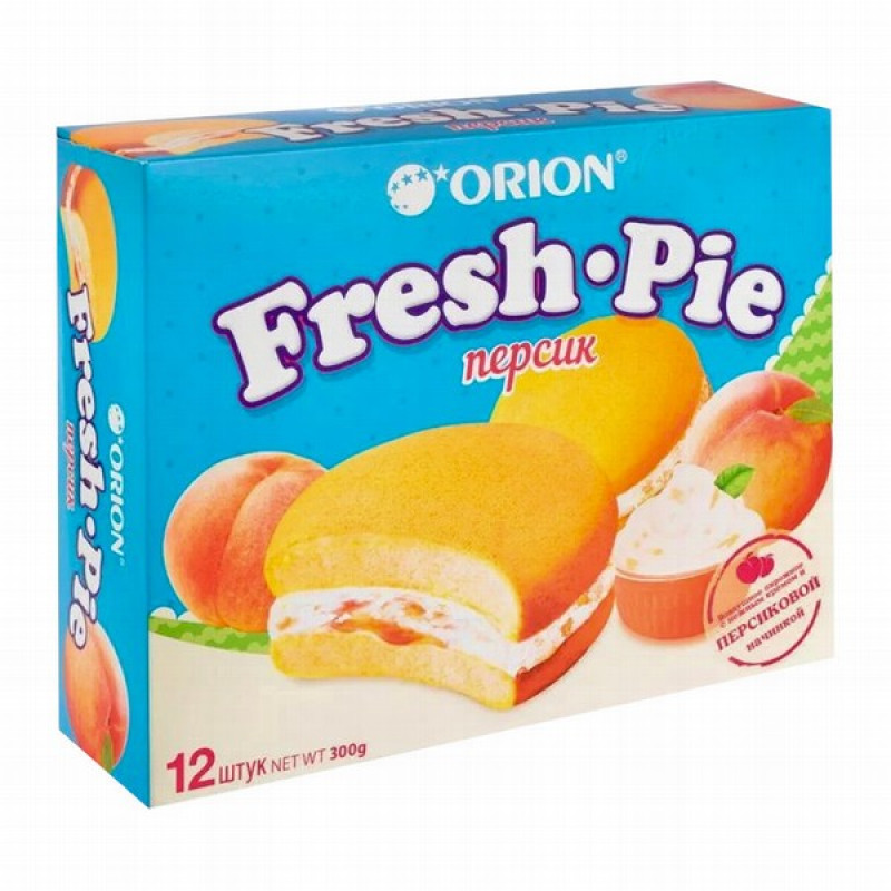 Cepumi Orion Fresh Pie Persik 300g KDV(01.04.26) RU