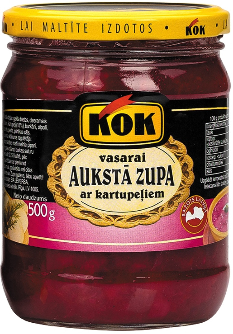 Aukstā zupa Vasarai ar kartupeļiem KOK 500g (07.05.2028)