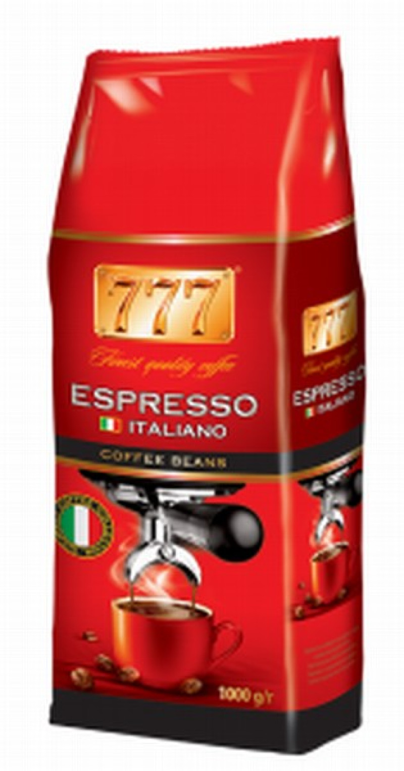 Kafijas pupiņas 777 Espresso Italiano 1kg (02.04.27) Polija