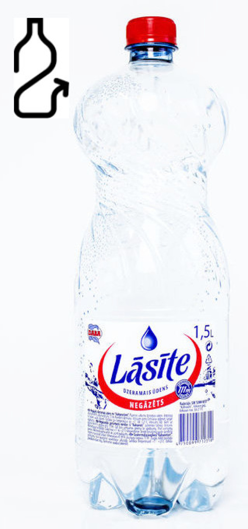 Dzeramais ūdens Lāsīte negāzēts 1.5L 1/6 DEPOZĪTA maksa 0.10 eiro  (25.06.26) Latvija