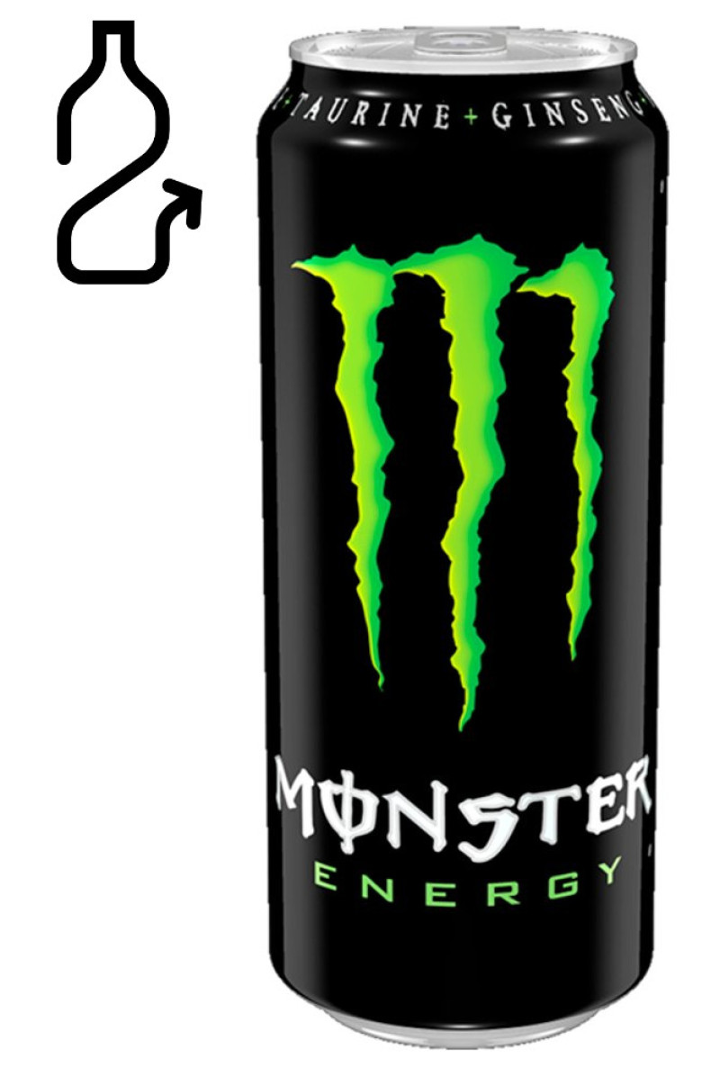 Enerģijas dzērieni Monster 0.553l (ar aiztaisāmu korķi) 1/12 DEPOZĪTA maksa 0.10 eiro(05.27)