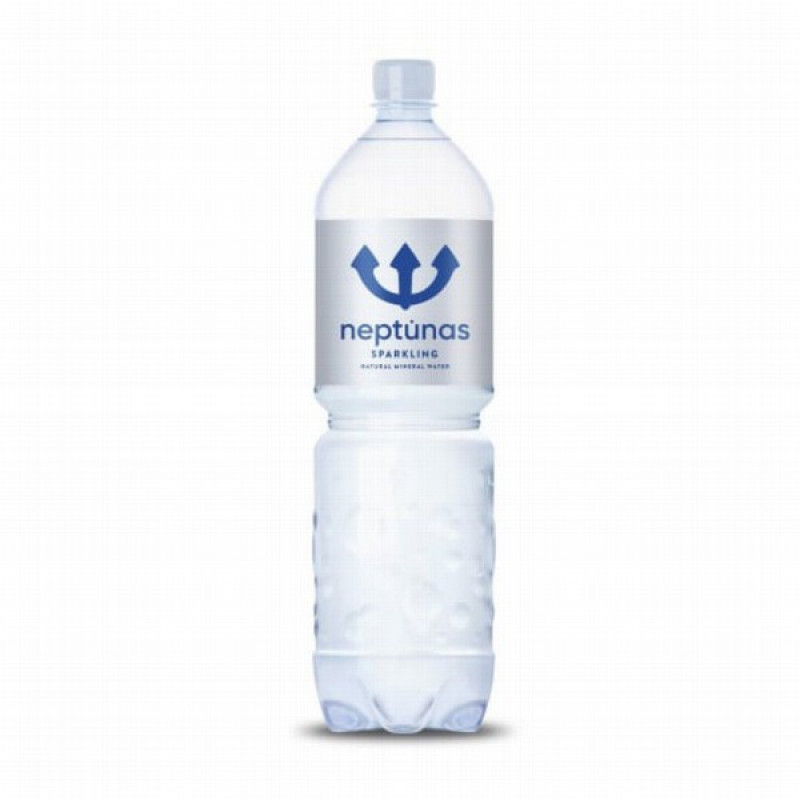 Minerālūdens Neptunas gāzēts 1.5L 1/6 DEPOZĪTA maksa 0.10 eiro(15.01.26)
