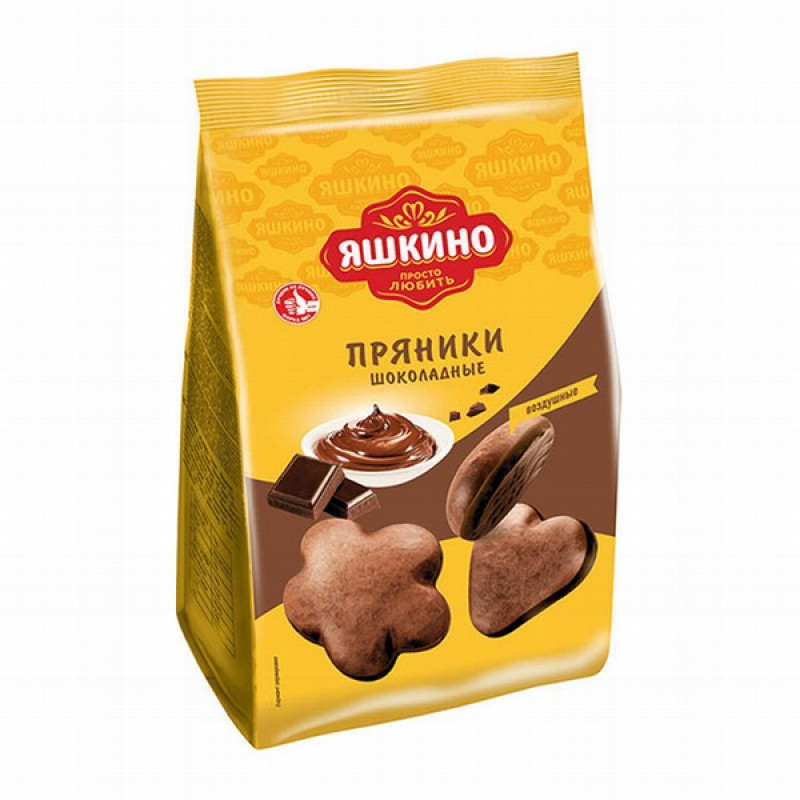 Prjaņiki Yaškino ar šokolādes garšu 350g KDV(02.09.26) Krievija