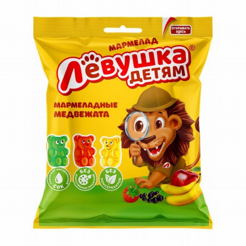 Želejkonfektes Ļjovuška lacīši 70g (12.05.26) Krievija