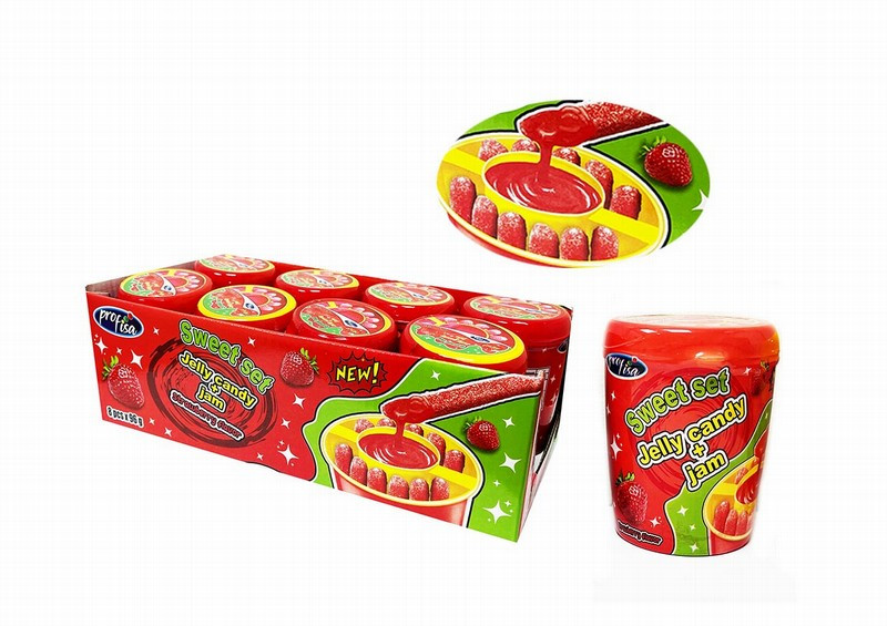 Želejkonfektes Sweet set Strawberry 96g*8gb (01.11.2026)
