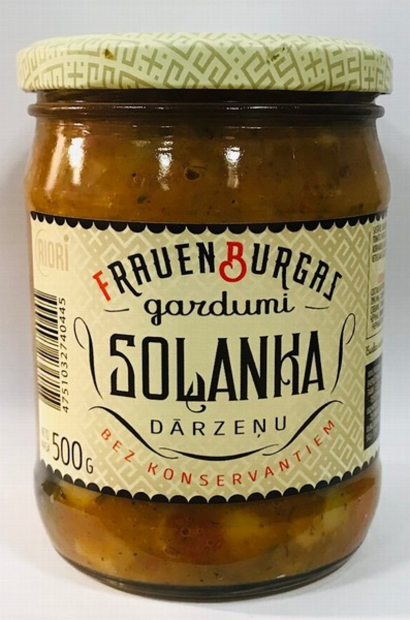 Soļanka dārzeņu 500g Frauenburgas gardumi (10.04.2026) Latvija