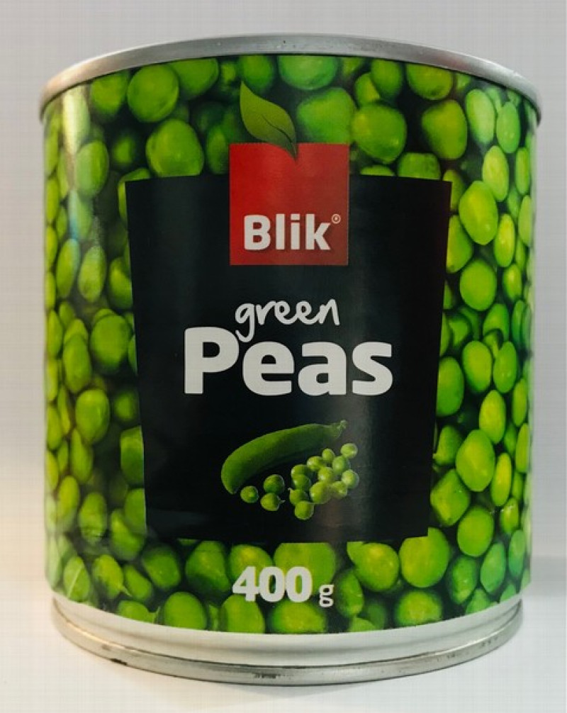 Zaļie zirnīši Blik 400g 1/12 (30.06.2027)laba cena