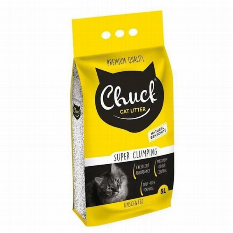 Smiltis kaķu tualetei Chuck cementējošas 5L Compact (0.50-2.25mm)