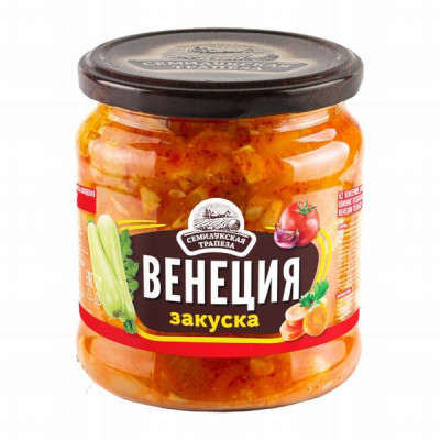 Dārzeņu uzkoda Venecija 460g Semilukskaja Trapeza 1/8 (13.07.28) Krievija