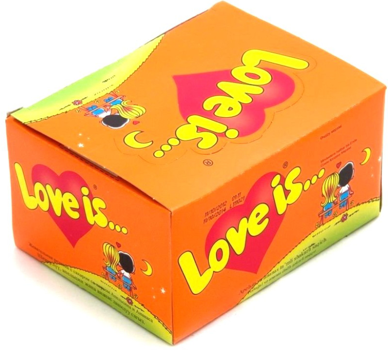 Košļājamā gumija Love is apelsīnu & ananāsu 100gb (03.09.2026) Turcija