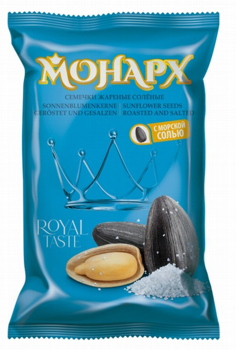 Saulespuķu sēklas Monarh grauzdētas sālītas 300g 1/16 (15.02.26)