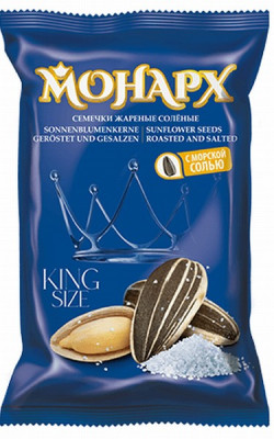 Saulespuķu sēklas Monarh King size grauzdētas sālītas 300g 1/16 ()