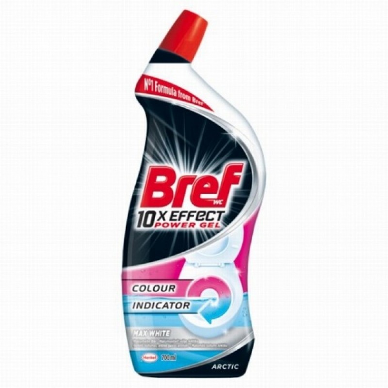 Tualetes tīrīšanas līdzeklis Bref 10xEffect Max White 700ml(24.04.27)
