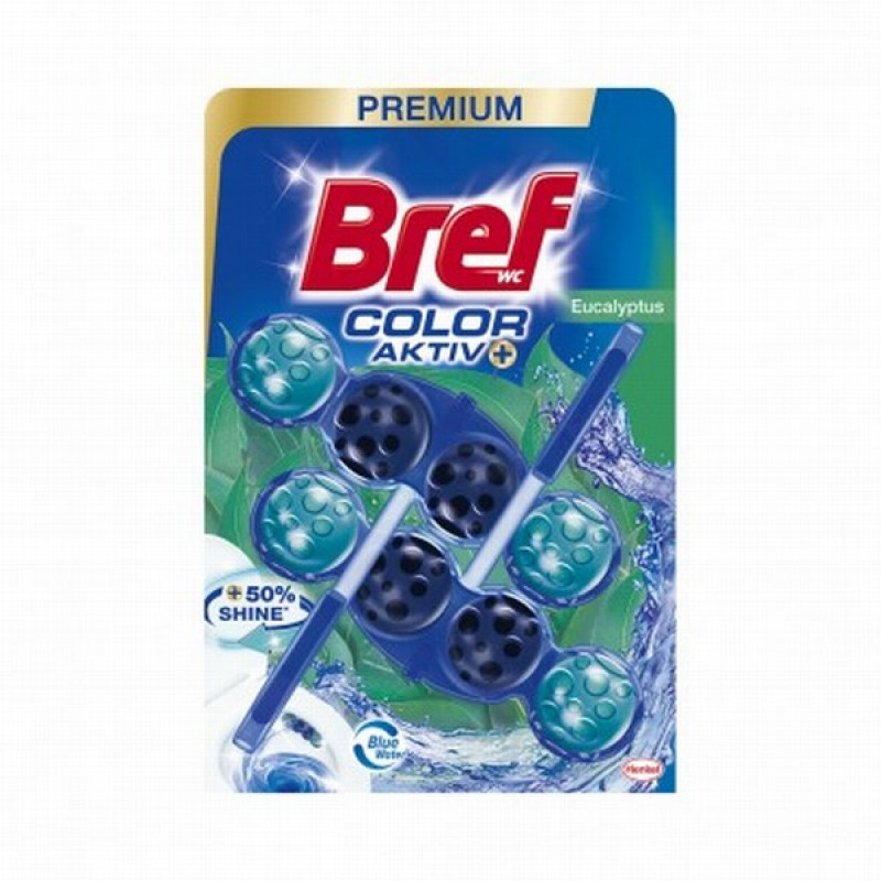 Tualetes bloks Bref Color aktiv Eucaliptus 2*50g Serbija