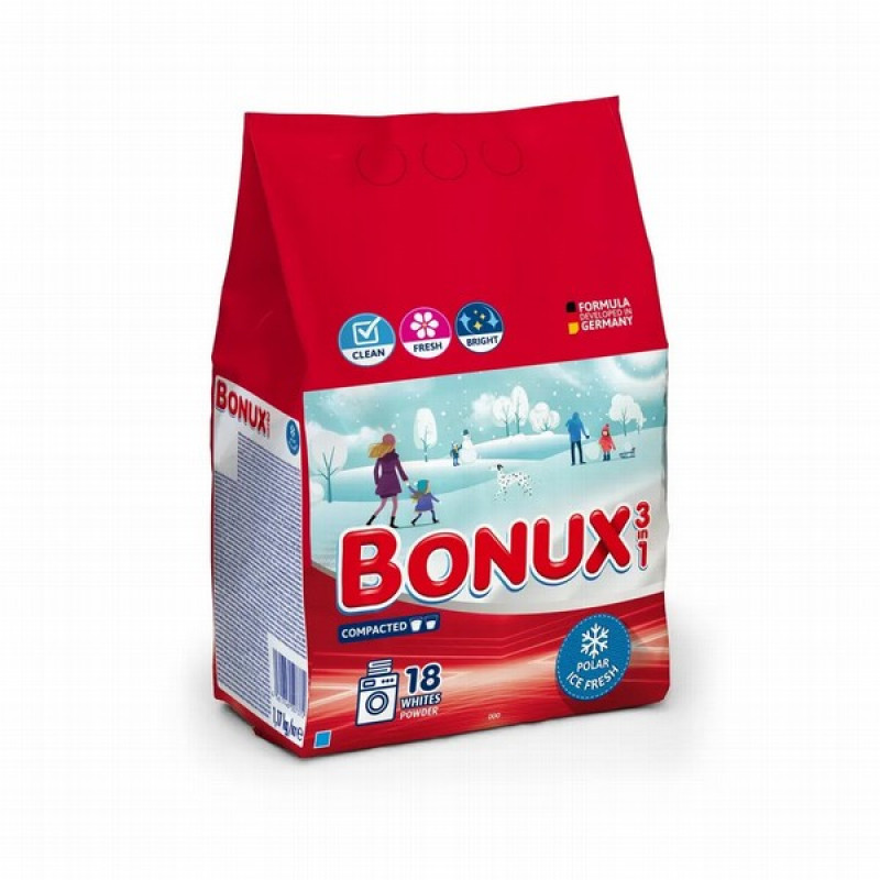 Veļas pulveris Bonux Polar ice 1.17kg (03.2026) Rumānija