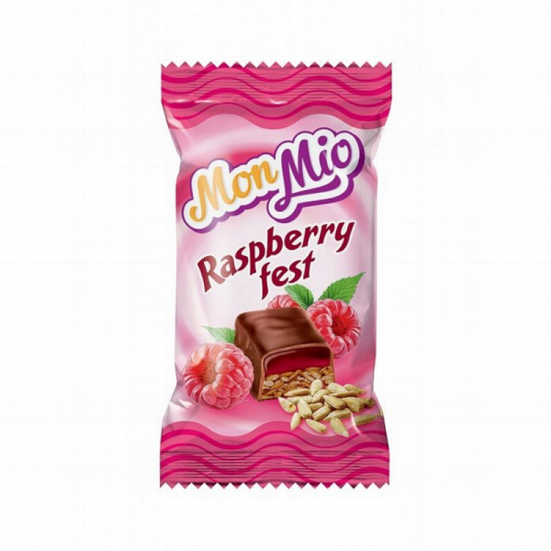 Šokolādes konfektes Mon Mio ar aveņu garšu 500g (07.02.2027)