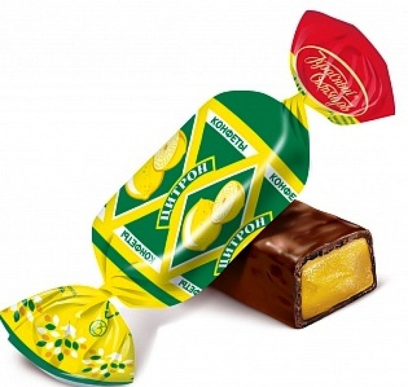 Šokolādes konfektes Citrons 1kg (17.06.26) Krievija (Pārdodas tikai pilnos iepakojumos (1kg)) 