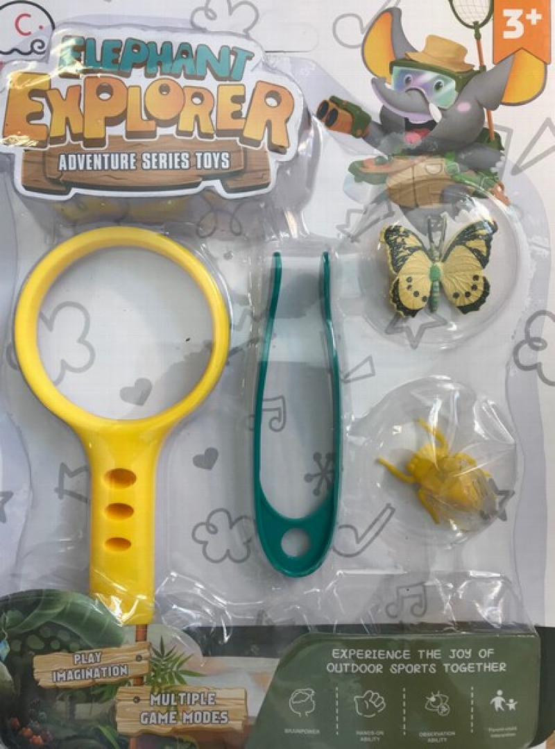 Rotaļlieta Spēle Izglītojoša Elephant Explorer ar palielināmo stiklu