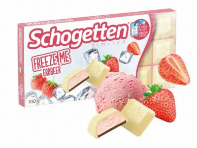 Šokolāde Schogetten Freez me Strawberry 100g 1/15(28.02.26)  Dānija
