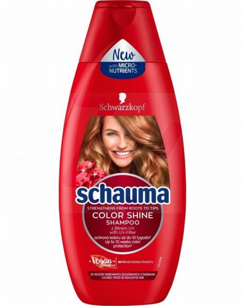 Šampūns Schauma matu krāsas mirdzumam sievietēm 400ml Vācija
