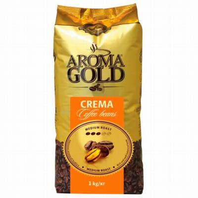 Kafijas pupiņas Aroma Gold Crema 1kg (06.08.27) Nīderlande