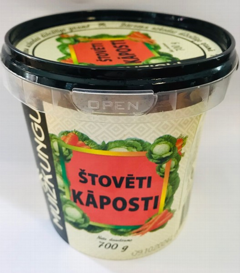 Štovēti kāposti Muižkungu 700g 1/6  Latvija(02.06.26)
