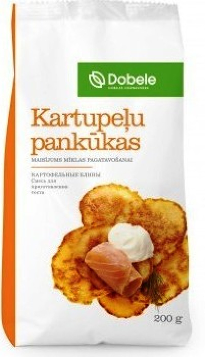 Sausais maisījums kartupeļu pankūkas 200g Dobeles Dzirnavnieks 1/12 (24.12.26) Latvija